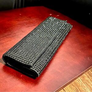 NWOT Black Express Crystal Clutch